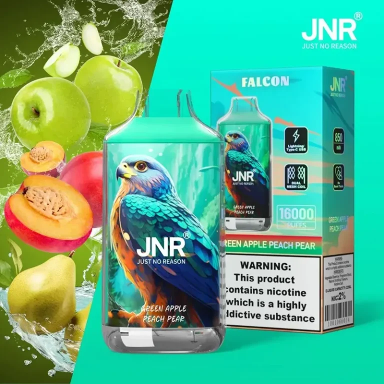 JNR Falcon 16000 — Green Apple Peach Pear
