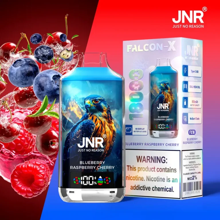 JNR Falcon X 18000 — Blueberry Raspberry Cherry