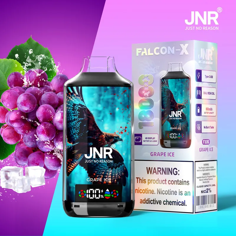JNR Falcon X 18000 saveur Grape Ice