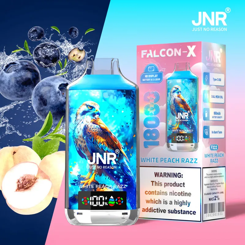 JNR Falcon X 18000 saveur White Peach Razz